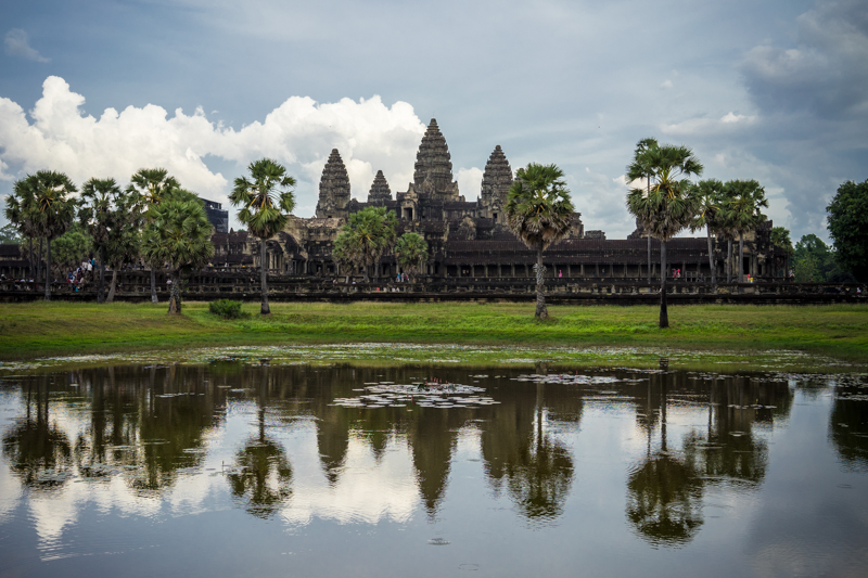 Vue sur Angkor Wat au Cambodge